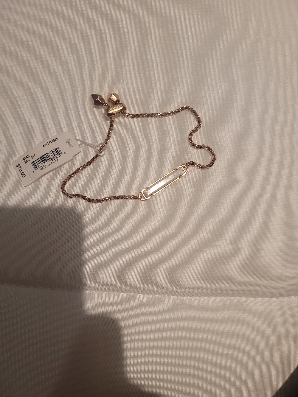 Kendra Scott Gold Bar Bracelet with Mother-of-Pearl Inlay - Picture 4 of 6